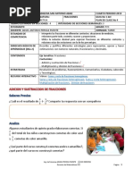 Guía No 2 - Operaciones Con Fraccionarios - Aritmetica 5ºC - Periodo 4 PDF