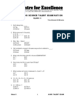 Maths Science Talent Examination: Class Ii