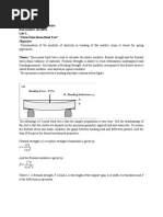 Name Dhrmendra Sablaniya Roll Number 16110051 Lab-5 - "Three Point Beam Bend Test" Objective