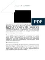 Qué Es La Certificación ISO 14001