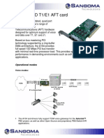 A104 QUAD T1/E1 AFT Card: Operational Modes