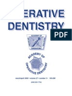 March/April 2002 Number 2 105-208 ©: Operative Dentistry, Inc