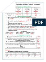 Correction Série 3 - Le Courant Électrique Continu + La Tension