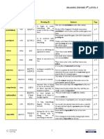 Reading Explorer 2nd - Wordlist - Level 3