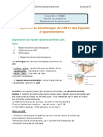 Exploration Biochimique Du LCR Et Des Liquides D