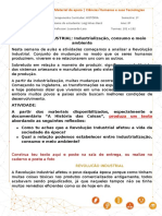 ATIVIDADE Revolução Industrial - Industrialização, Consumo e Meio Ambiente