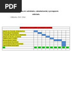 1.9 Programa de Actividades, Calendarización y Presupuesto Solicitado