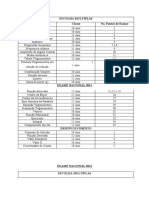 Matriz Matematika EN Timor Leste 2011-2018