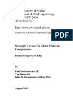 Strength Curves For Metal Plates in Compression