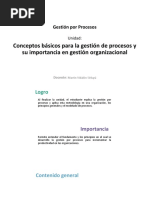 U1 - Conceptos Básicos para La Gestión de Procesos