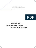 Guide de Bonne Pratique de Laboratoire