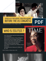 Speech of President Corazon Aquino Before The US Congress - RPH Report