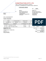 RR Construction (PVT) LTD: Purchase Order