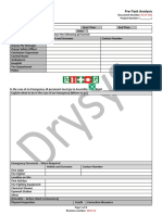 E6-07-003 Pre-Task Analysis