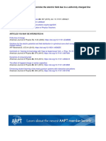 A Geometric Method To Determine The Electric Field Due To A Uniformly Charged Line Segment