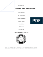 Sentencing Guidelines of UK, USA and India: Hidayatullah National Law Univeristy, Raipur