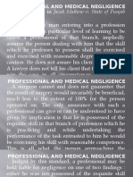 Professional and Medical Negligence