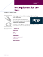 Electrical Test Equipment For Use by Electricians: Guidance Note GS38