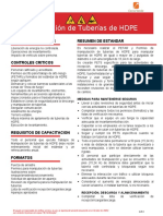 Anexo 3 Hoja de Resumen de Estandar de Manipulación de Tubería de HDPE - v1