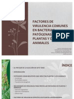 Factores de Virulencia Comunes A Animales y Plantas