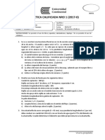 Primera Práctica Calificada de Obras Hidráulicas - 2017-0