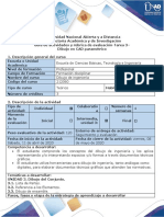 Rubrica de Evaluacion - Tarea 3 - Dibujo en CAD Parametrico