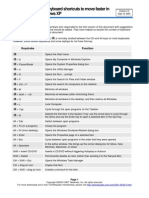 KB Shortcuts - MS Windows XP