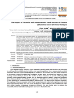 The Impact of Financial Indicators Towards Stock Returns of Finance Companies Listed On Bursa Malaysia PDF