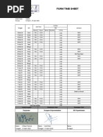 Form Time Sheet