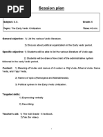 Session Plan - Literature Study in The Early Vedic Period