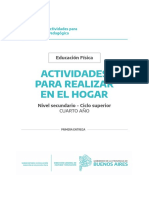 Cuadernillo PDF. Educación Física 4ro. SECUNDARIA - Quedateencasa