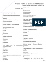 Test 41 - Environmental Chemistry - Middle of Pyramid