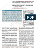 Performance Evaluation of Hybrid Fiber Reinforced Concrete Using Copper Slag As Replacement Material of Fine Aggregate