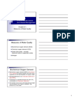 NKB 30303 Environmental Issues and Waste Management: Measures of Water Quality