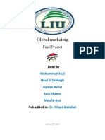 Global Marketing: Final Project