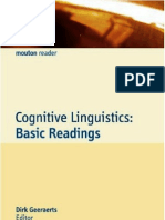 Cognitive Linguistics Geeraerts Al Eds 2006