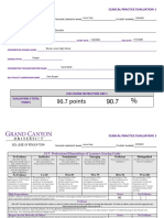 Points 90.7: Clinical Practice Evaluation 1