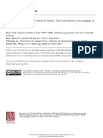 University of London Press, Institute of Historical Research Thomas Frederick Tout (1855-1929) : Refashioning History For The Twentieth Century