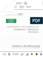 Diagnóstico y Tratamiento Del: Obrepeso Y Besidad Xógena