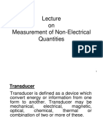 On Measurement of Non-Electrical Quantities