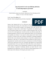 Nitrate Leaching and Growth of Cereal Crops Following Cultivation of Contrasting Temporary Grasslands