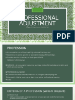 Prof. Adjustment