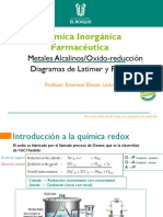 TEMA 5 Oxido-Reducción - Diagrama de Latimer y Metales Alcalinos y Alcalinoterreos