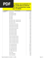 List Updated Every Sunday! We Guarantee To Be Lower Than All Other Brick & Mortar Stores! Availability Not Guaranteed, Please Call To Order!