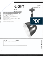 Strand Century Lighting 4273 18-Inch Scoop Floodlight Spec Sheet 6-77