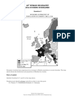 AP Human Geography 2012 Scoring Guidelines: Part A (1 Point)