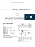 Potencial y Trabajo de La Corriente Electrica