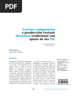 Lectura Comprensiva Literatura TIC: y Producción Textual: Tradicional Con Apoyo de Las