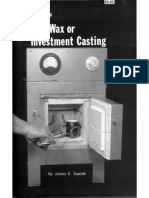 Metalworking - Handbook of Lost Wax or Investment Casting