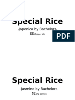 Special Rice: Japonica by Bachelors